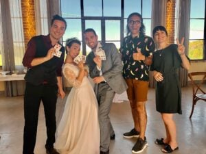 Violante e Enrico conMichele Lazzarini e Fracesco Micheloni