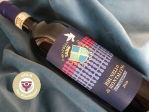 Brunello-2016 GOLD-MeranoWineFestival-Premi-e-punteggi-Guide-dei-Vini-2022-Donatella-Cinelli-Colombini