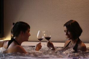 private spa - wellness and relaxation area at Fattoria del Colle in Tuscany