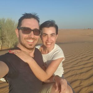 2022-viaggio di nozze ritardato a Dubai per Violante e Enrico