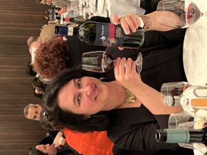 Robert Parker editor Monica Larner at the Zurich wine tasting 2022