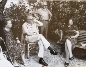 Federico Fellini Fausto Cinelli Francesca Colombini a Montalcino