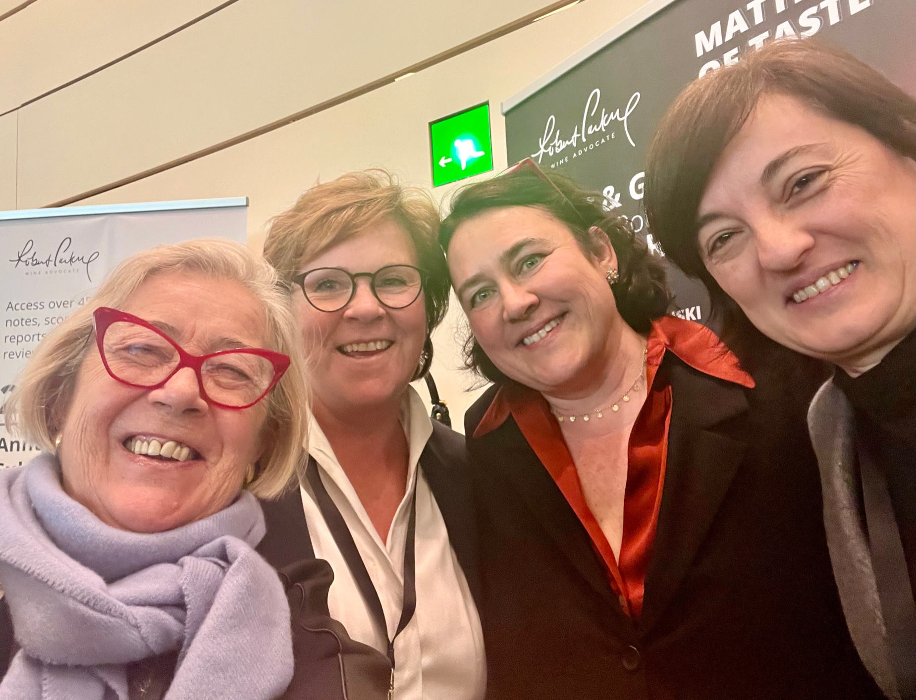 Matter of Taste Zurigo 2023 Monica Larner con Donatella Cinelli Colombini e Lia Tolaini Banville