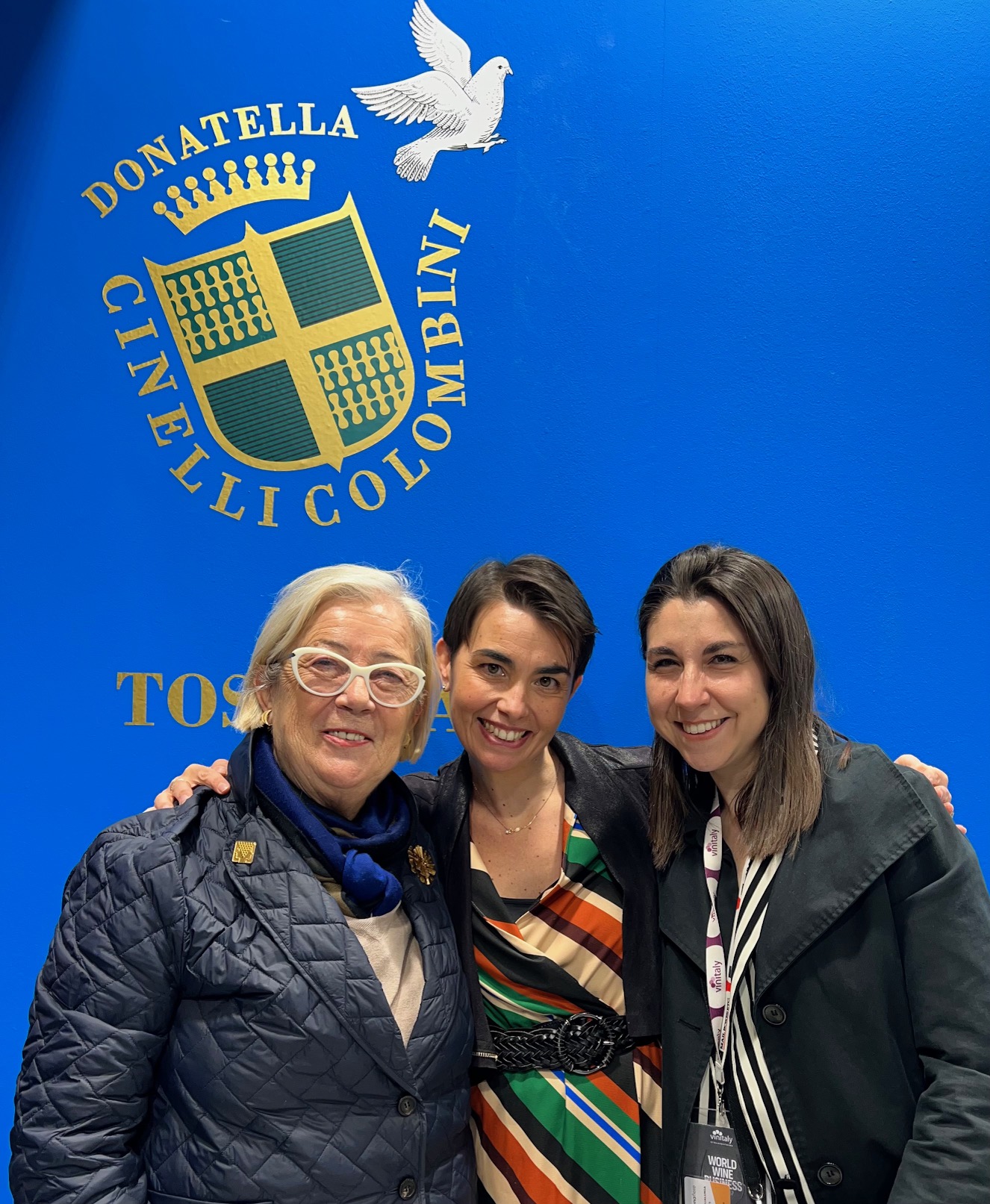 Violante Gardini Cinelli Colombini e Donatella Cinelli Colombini al Vinitaly 2023