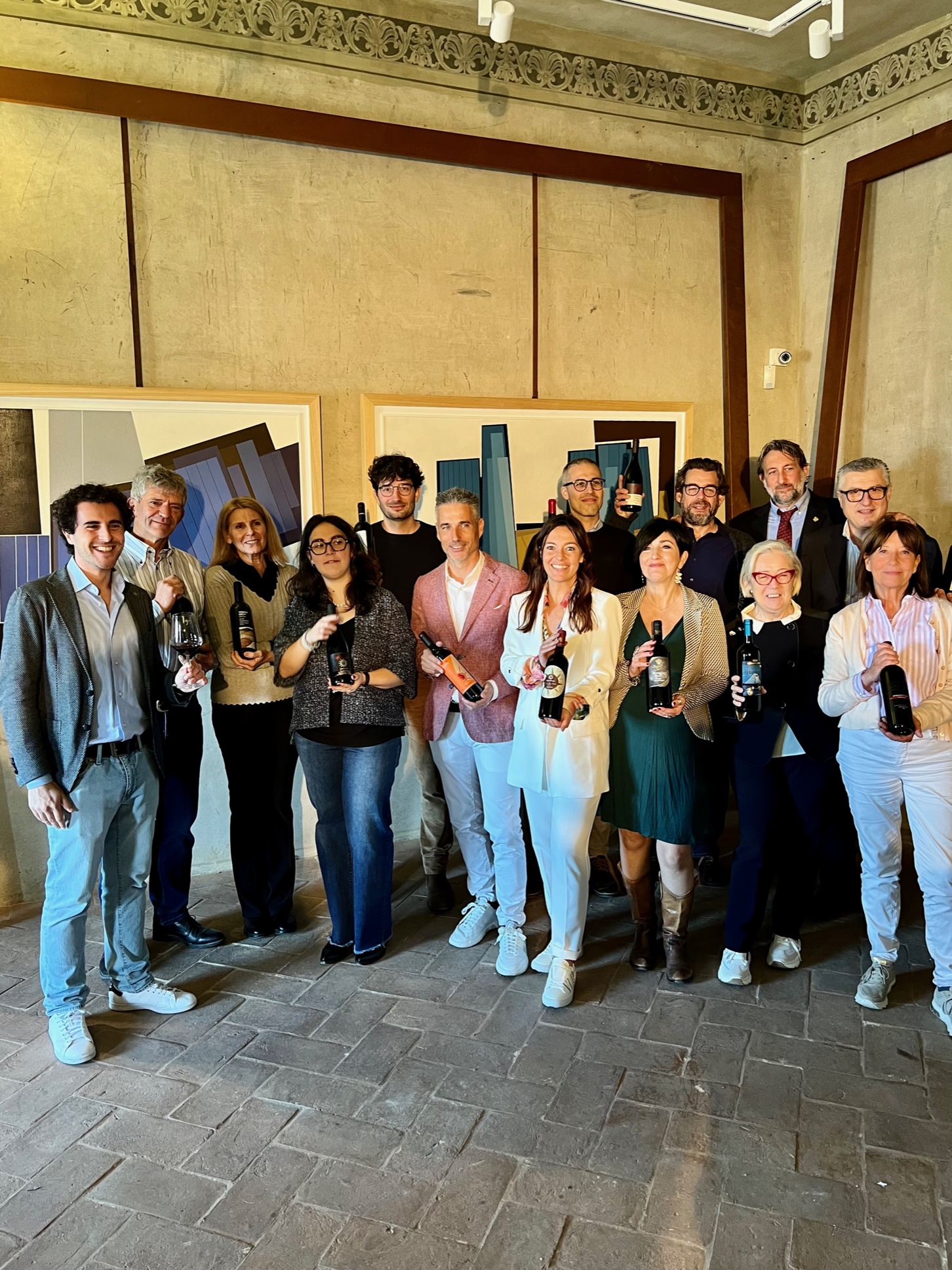 Orcia Wine Festival 2023 Donatella Cinelli Colombini con i produttori, Stefano Quaglierini e Onav Siena