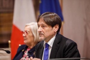 Donatella Cinelli Colle con Dario Stefano alla presentazione del libro Enoturismo 4.0