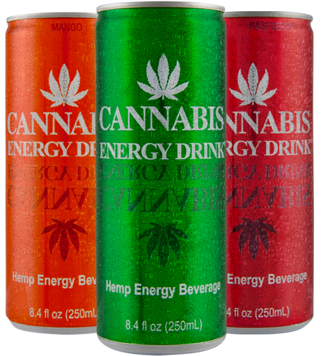 Bevanda energizzante a base di cannabis