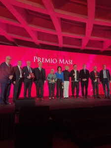 Premio Masi 2024 Donatella Cinelli Colombini con gli altri vincitori e Sandro Boscaini