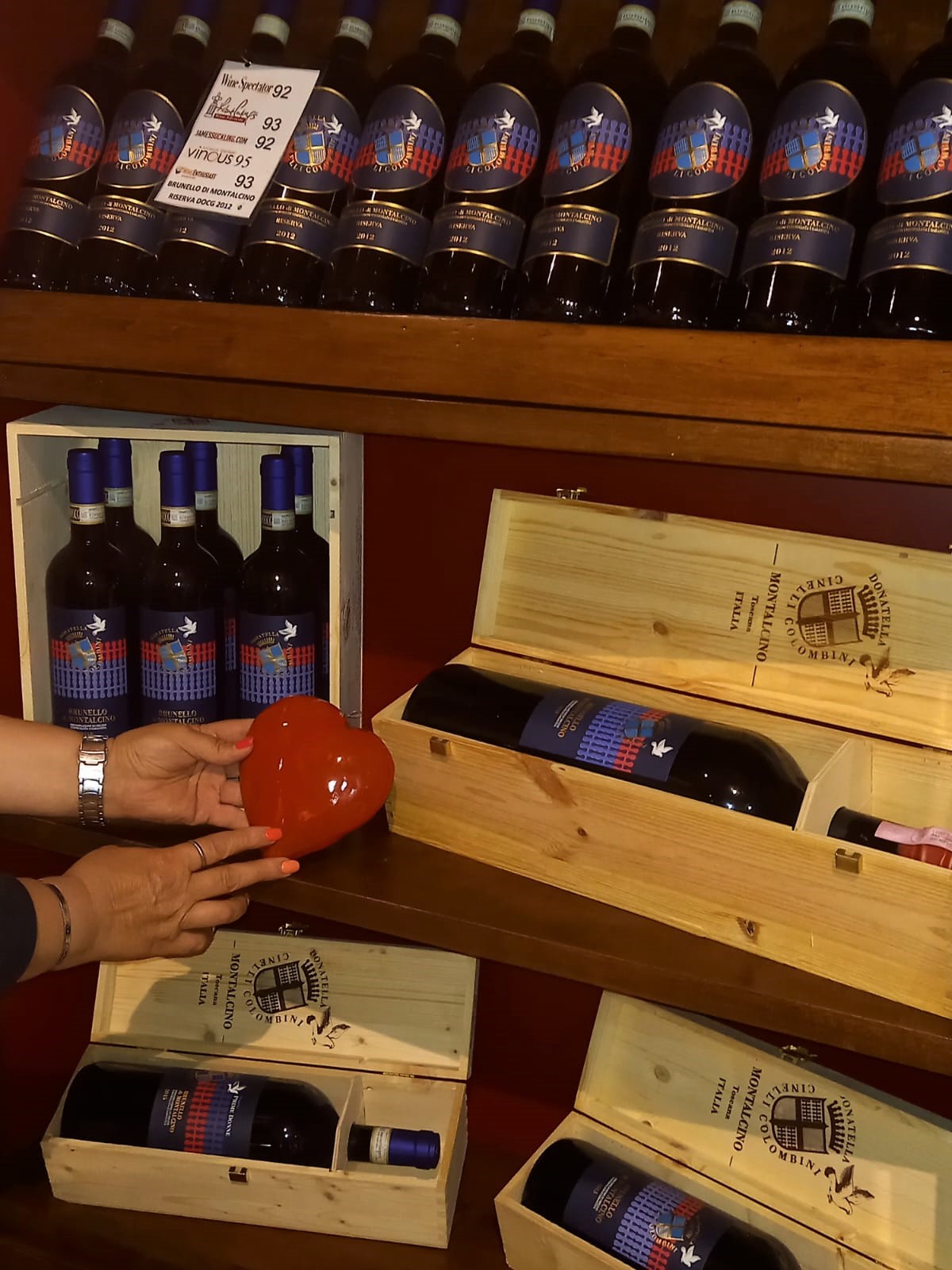 Montalcino negozio di cantina Casato Prime Donne