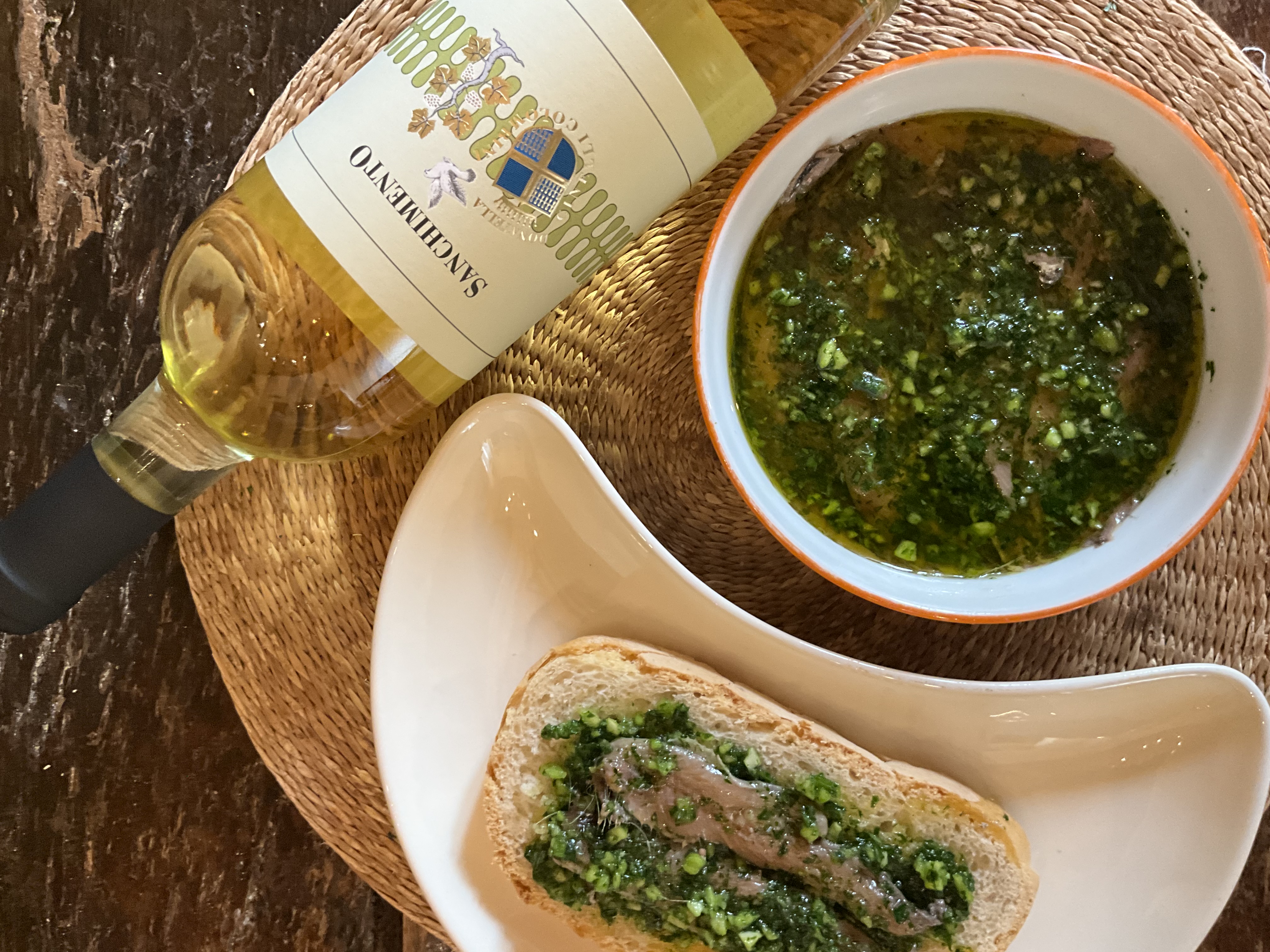 Acciughe sotto pesto - Toscana, Trequanda, Fattoria del Colle