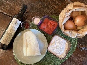 Trequanda Toscana Fattoria del Colle ingredienti del Baccalà alla Fratina -