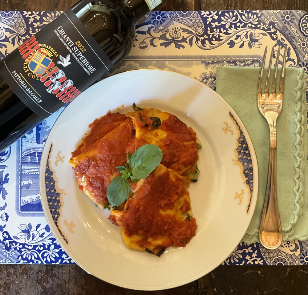 I rivolti o crespelle ripiene - ricetta della Fattoria del Colle, Trequanda, Toscana