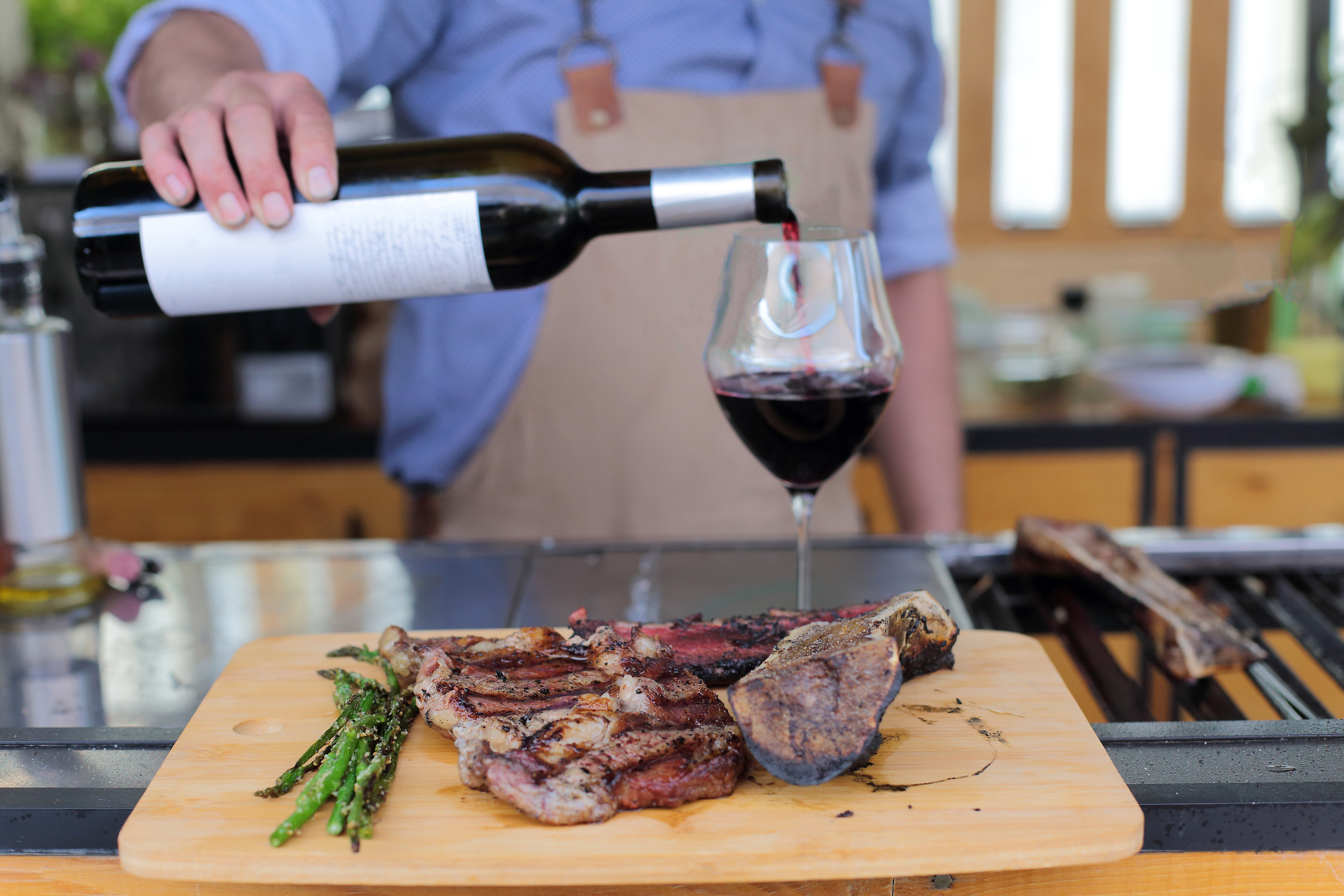 Malbec e asado tipici dell' Argentina