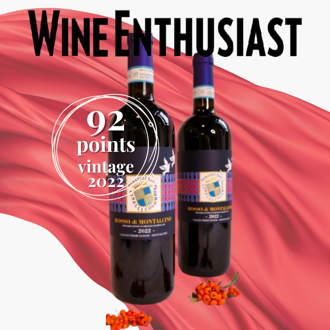 WineEnthusiast - Rosso di Montalcino 2022 Donatella Cinelli Colombini, Casato Prime Donne, Montalcino
