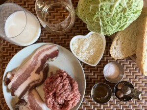 Ingredienti polpette avvolte - Fattoria del Colle, Trequanda - Toscana