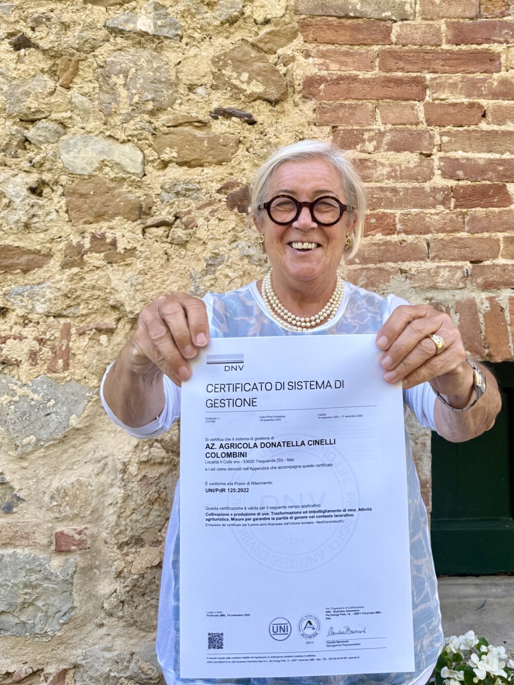 Certificazione di Genere all'Azienda di Donatella Cinelli Colombini