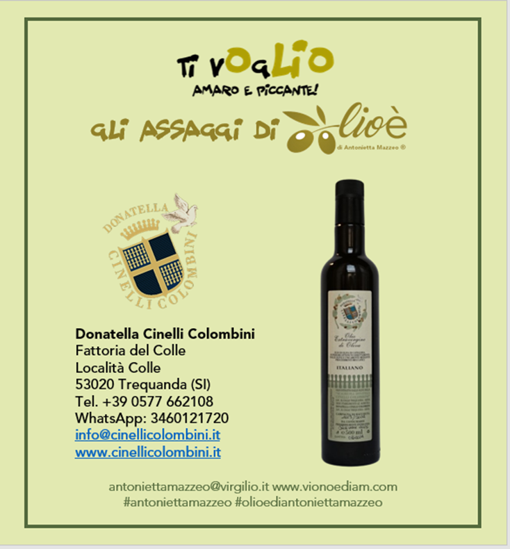 Antonietta Mazzeo analisi dell'olio extravergine d'oliva di Donatella Cinelli Colombini