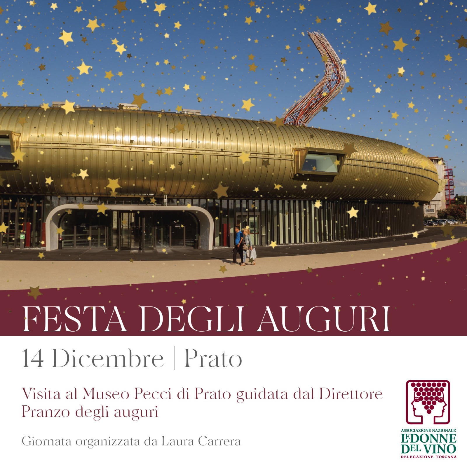 Festa degli auguri delle Donne del Vino al Centro di Arte Contemporanea Pecci di Prato