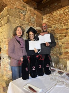 Blind wine tasting in Casato Prime Donne, Donatella Cinelli Colombini, Montalcino, Tuscany