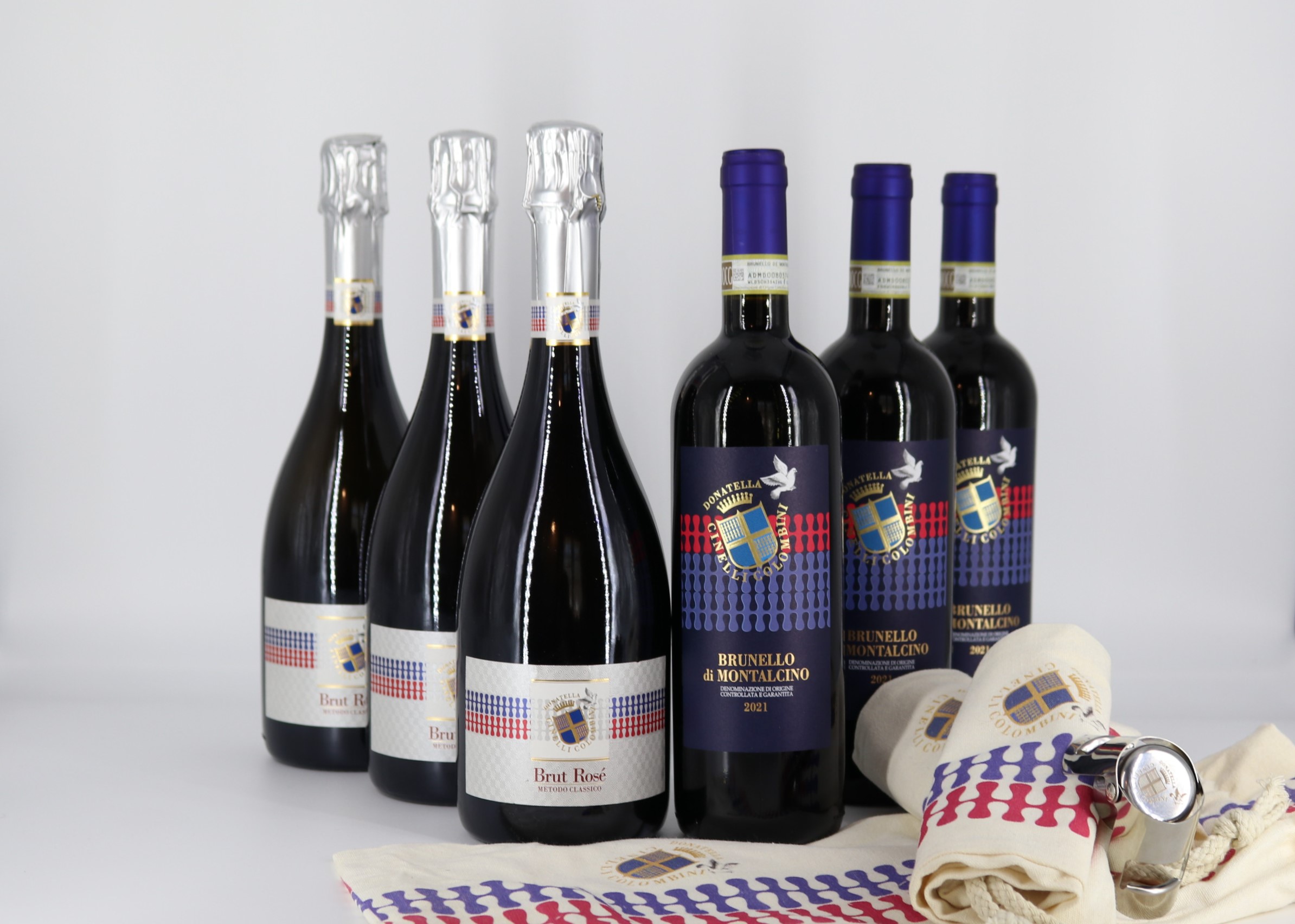 Donatella Cinelli Colombini Wine Club Offer: Brunello di Montalcino 2021 and Brut Rosé Metodo Classico 2020 from Tuscany.