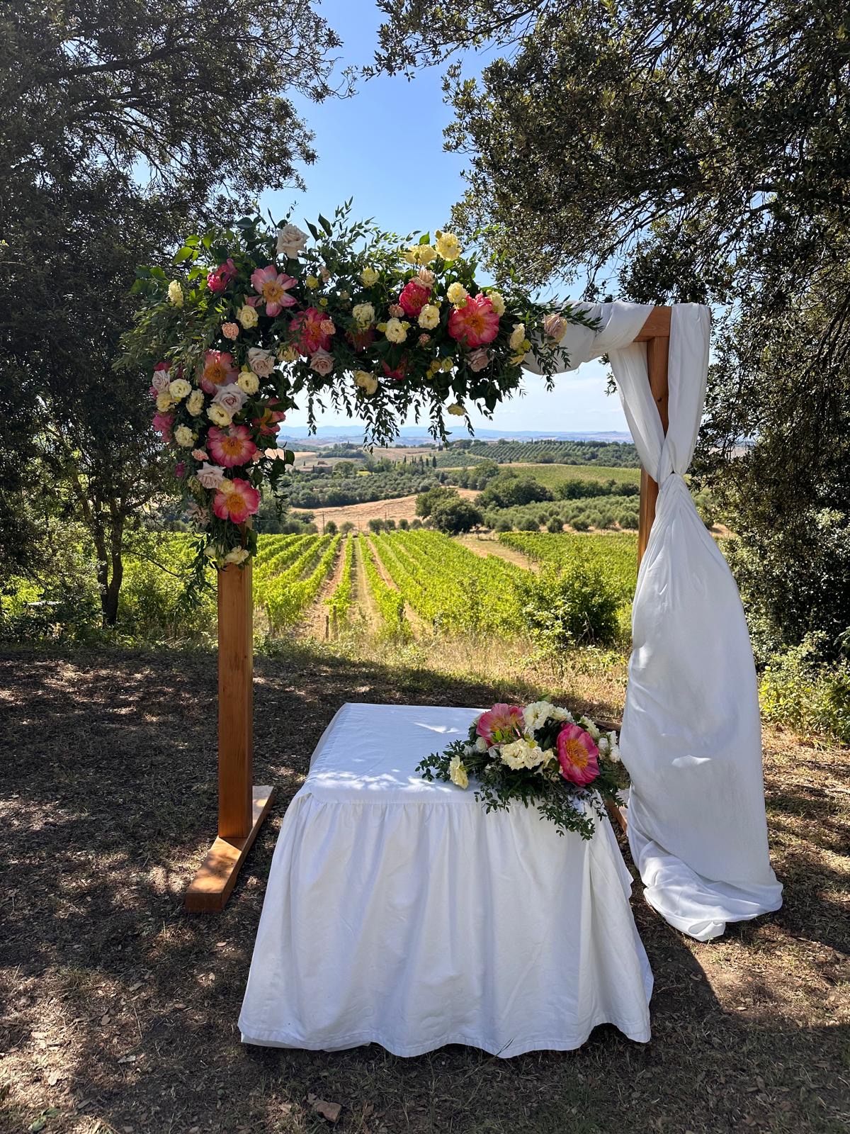 Wine wedding matrimonio Toscana Fattoria del Colle
