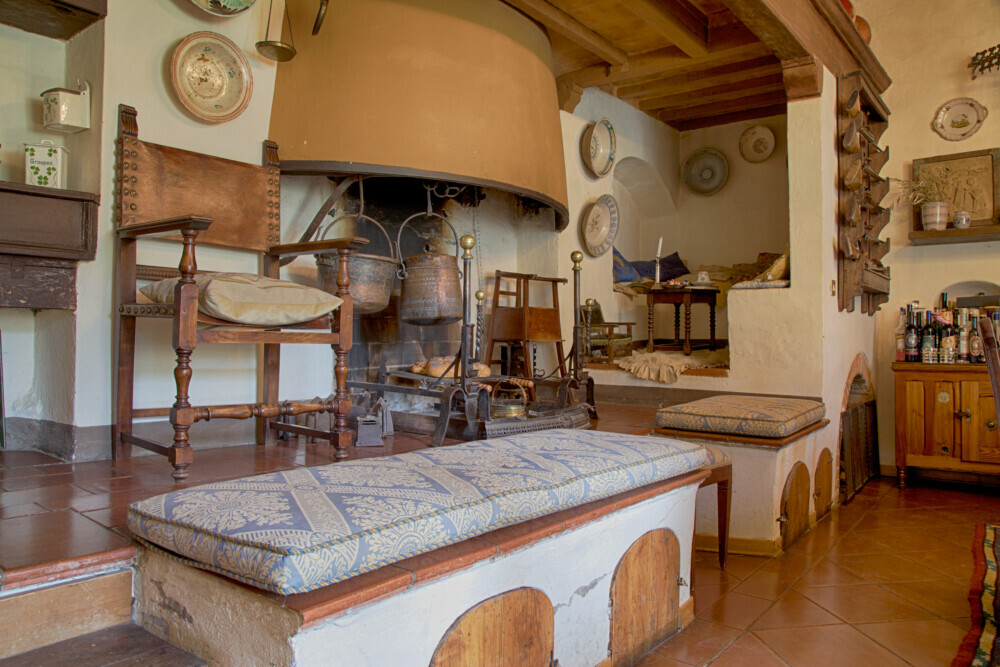 Toscana Fattoria del Colle Trequanda antica cucina